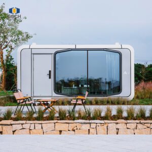 40ft Luxury Mobile Hotel Cabin, Modern Prefab Home, Modular Dormitory, Capsule Home for Camping and Apartments