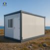 The Z-Fold folding container house with CGCH wood grain. Natural teak texture. Military-grade folding design. Resistant to cracking at -30°C. Quickly unfolds in 3 minutes.