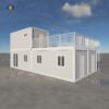 CGCH Gable Roof Demountable Container House Durable 72H Steel Structure Quick Assembly Excellent Drainage Design
