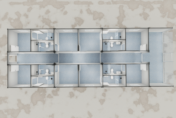 CGCH Polar Snow Fast Container House -45℃ Normal Use Military Isolation 72 Hours Fast Construction 1.5 Tons/M² Snow Load