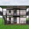 Modular double-layer detachable container house - free combination, unlimited expansion