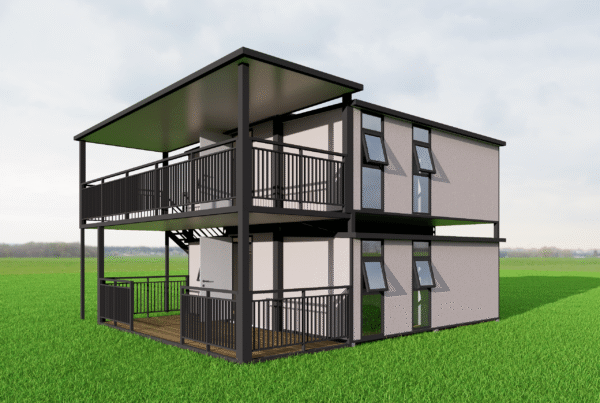 Modular double-layer detachable container house - free combination, unlimited expansion