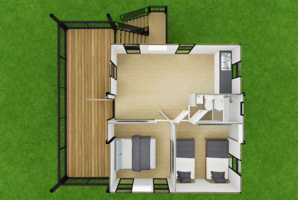 Modular double-layer detachable container house - free combination, unlimited expansion
