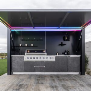 All-in-one outdoor party kitchen
