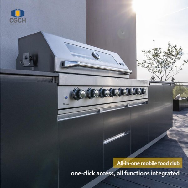 All-in-one outdoor party kitchen