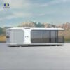 01 All-aluminum intelligent space capsule house, featuring panoramic views, extreme temperature adaptability, and modular quick assembly.