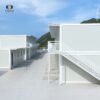 Flat-top modular folding container house | Weather-resistant steel, A-grade seismic resistance, foldable design for convenient transportation, three-story stackable and freely combinable.