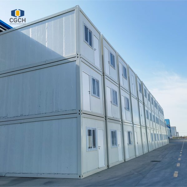 Flat-top containerized modular house | Integrally welded, permanently resistant to deformation and leakage, A-grade fireproof and earthquake-resistant.