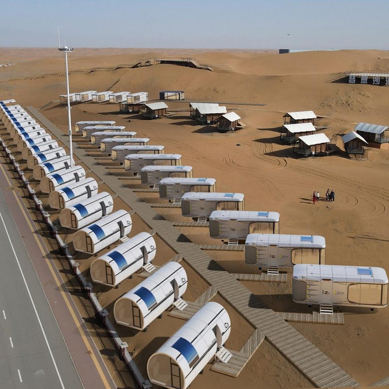 modular homes -space capsule house in the scenic area