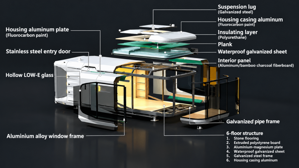 CGCH Capsule House G30-Exploded view