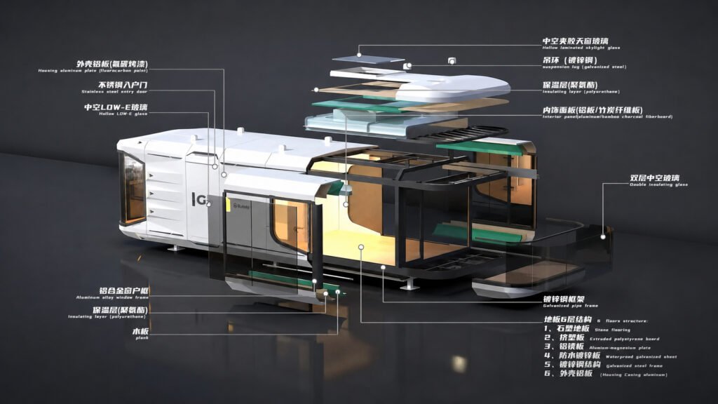 CGCH Capsule House G70-Exploded view