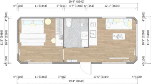 CGCH capsule hous-SA50 floor plan