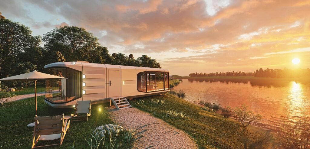 modular homes-space capsule house