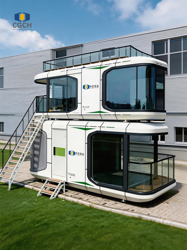 modular homes-space capsule house-glamping pod-2 story