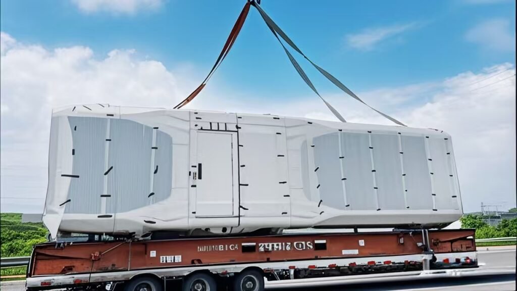 modular homes-space capsule house-transportation