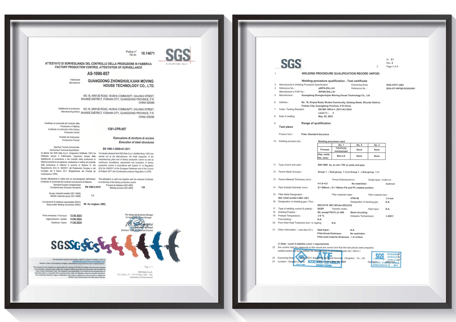 modular homes-CGCH certification-SGS