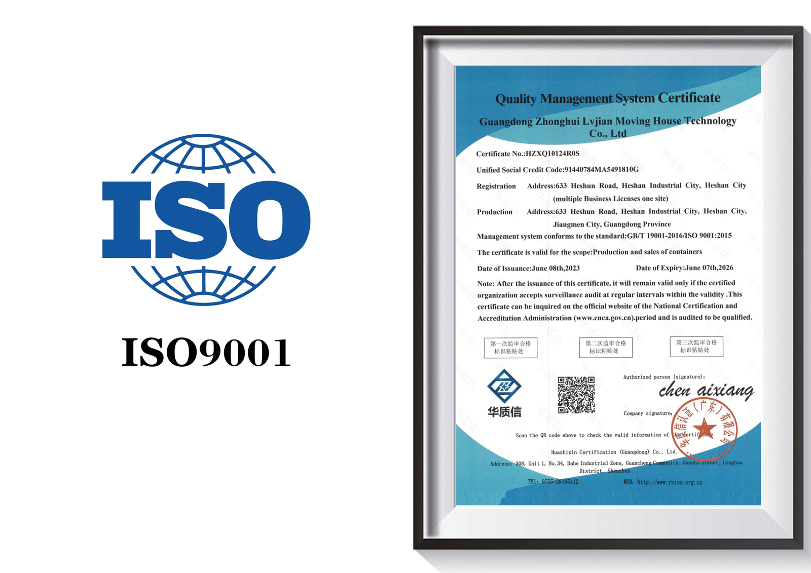modular homes-CGCH certification-ISO