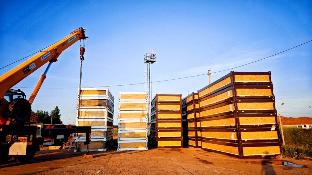 modular homes-CGCH flat-pack container house 8000 units in Russia-material assembly and installation site